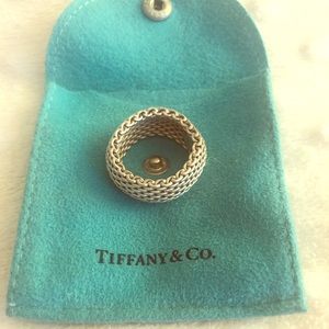 Authentic Tiffany & Co somerset mesh ring